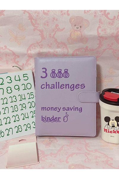 erorex 100 Envelopes Money Saving Challenge Binder With Cash Envelopes A5 Budget Savings Challenges Book