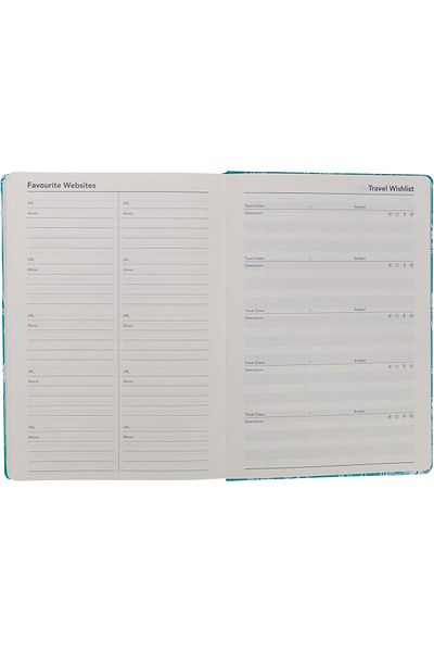 erorex Tara Mid Year Diary Planner A5 Day To Page Academic Year 2024 25 Teal Daily Mid Year Journal For