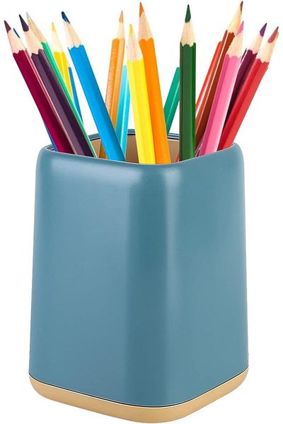 erorex Fashion Pen And Pencil Holder Pencil Cup For Kids Or Makeup Brush Holder For Women Durable Stand