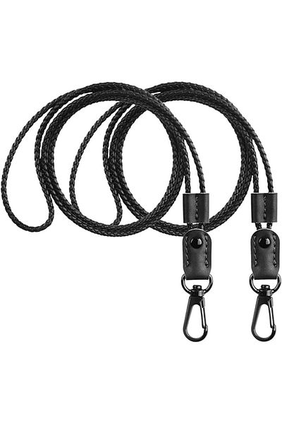 erorex Lanyard For Key 2 Pack Of Leather Lanyard Neck Strap With Strong Metal Clip For Id Card Badge