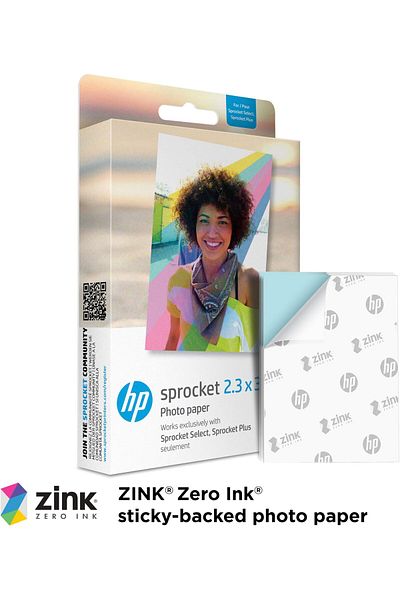 erorex Sprocket 5.8 X 8.6 Cm Premium Zink Sticky Back Photo Paper 20 Sheets Compatible With Sprocket