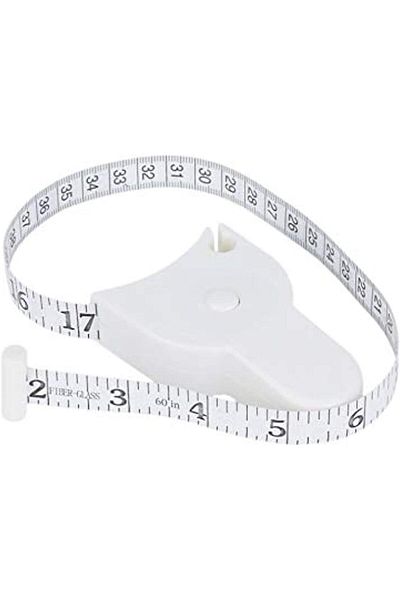 erorex Body Tape Measure 150Cm Accurate Fitness Body Tape Measuring Waist Retractable Ruler White