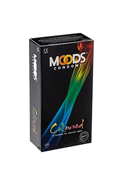 Moods واقيات ذكرية ملونة 12 قطعة