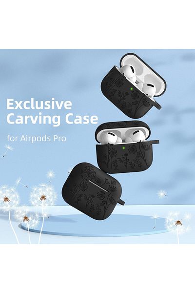 erorex Case Compatible With Airpods 4 Case Cover 2024 Soft Silicone Full Body Protective Shockproof Case