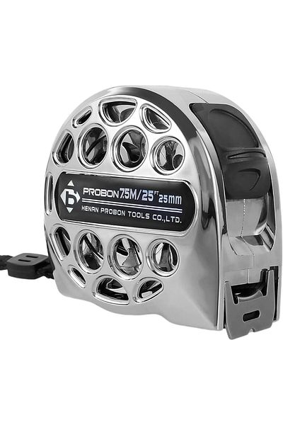 erorex Tape Measure 7.5M 25Ft Stainless Steel Tape Measure With Double Sided Scale Hollow Design Titanium