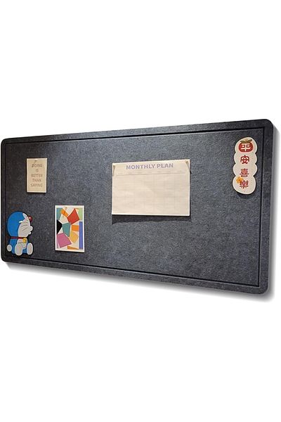 erorex Felt Large Bulletin Board 47 Inch X 36 Inch Decorative Picture Framed Display Board With 30 Push