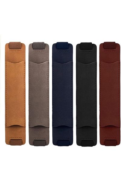 erorex 5Pcs Adjustable Pencil Holder Elastic Notebook Pen Holder Elastic Band Pu Leather Pen Holders For