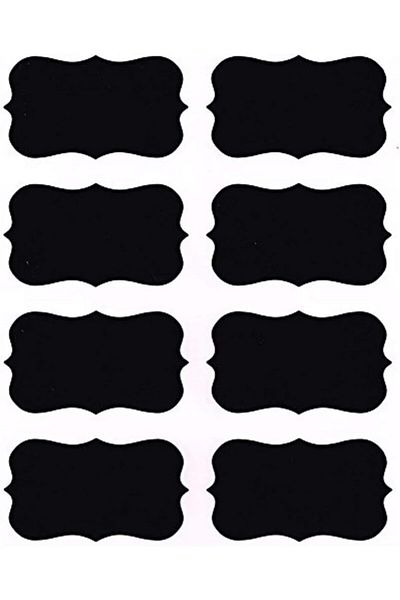 erorex Chalkboard Labels 96Pcs Reusable Blackboard Stickers Craft Glasses Kitchen Organizer Labels
