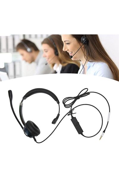 erorex Single Ear Headphones Rugged And Comfortable Wired Mono Headphones With Microphone For Home Type C