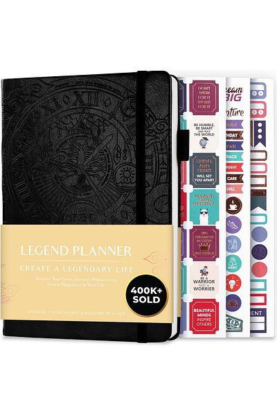 erorex Deluxe Weekly And Monthly Life Planner To Hit Your Goals And Live Happier. Organizer Notebook And
