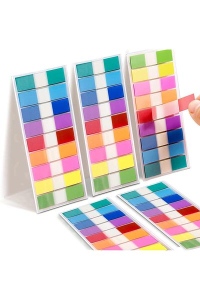 erorex Sticky Tabs 900Pcs Transparent Self Stick Notes And Page Markers Student Office Writable And