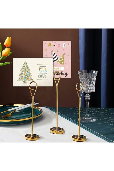erorex Ring Clip Place Cards Holder Menu Holders For Tables Table Humber Holder Reserved Signs For Tables