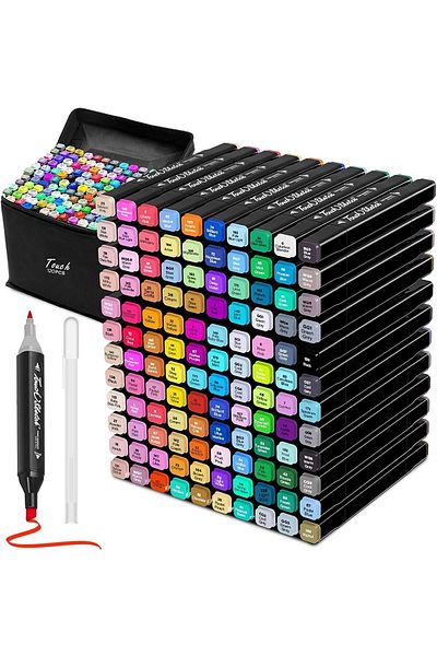 erorex 120 Colors Marker Pen Sets Color Double Ended Upgraded With Large Capacity And More Durable Use For