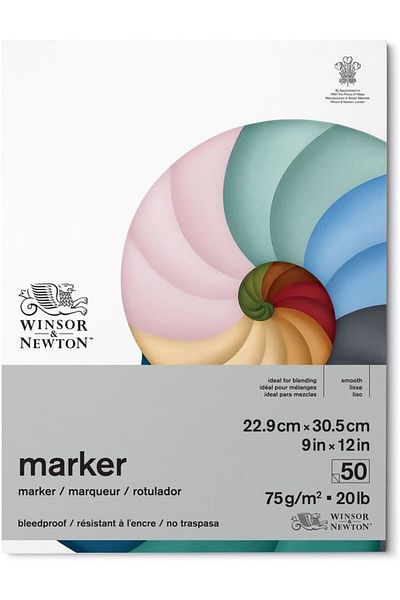 erorex Classic Bleedproof Marker Pad 9 Inch X 12 Inch 50 Sheets 75 Gsm