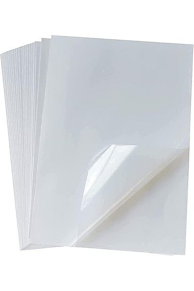 erorex 25 Sheets Frosty Transparent Printable Vinyl Sticker Paper A4 Size 8.25 Inch X 11.7 Inch Waterproof