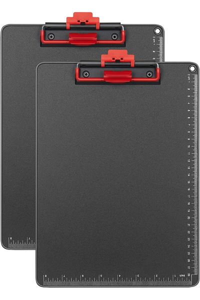 erorex Clipboard With Pen Holder A4 Size 12.5X9 Inch Aluminum Edge Protector Clipboard Office Clipboard