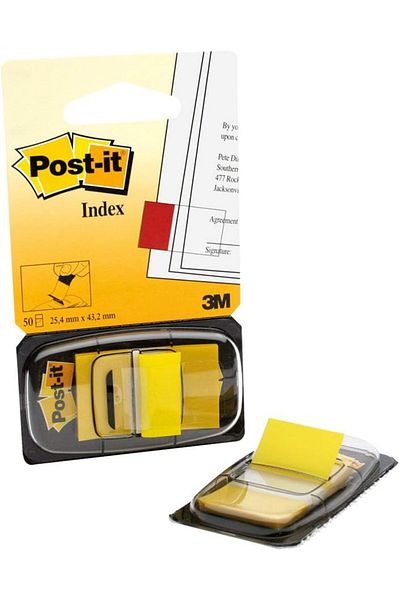erorex Flags 1 Inch Dispenser 1 X 1.7 In 25.4 X 43.2 Mm Yellow Color Mark Highlight Color Code Organize