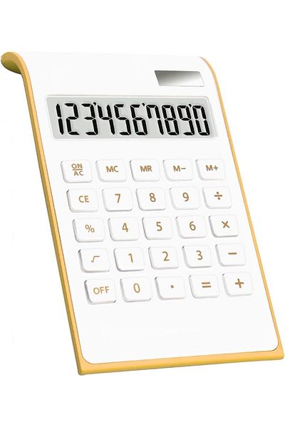 erorex Calculator Rose Gold Office Supplies And Accessories 10 Digits Solar Battery Basic Office