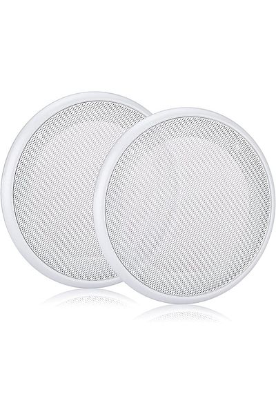erorex Pair 5.25” Flush Mount In Wall In Ceiling 2 Way Home Speaker System Spring Loaded Quick Connections