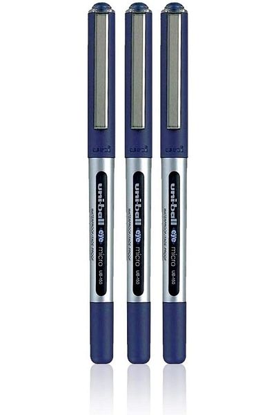 erorex Eye Ub 150 Blue Pack Of 3 Micro 0.5Mm Tip Rollerball Pen