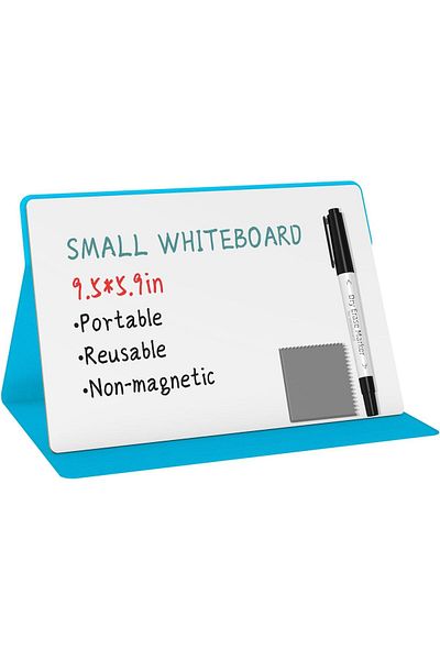 erorex Small Dry Erase Board Portable Reusable Desktop Notepad With Stand For Desk Students Drawing To Do