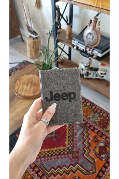 EFE DERİ Jeep Leather Stitched Car License Case Container License Holder Lice...