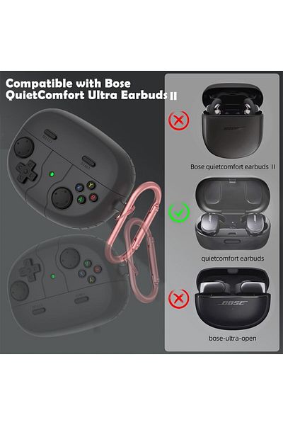 erorex Soft Silicone Cover For Bose Ultra Open Earbuds Case Anti Scratch Classic Design Case For Portable
