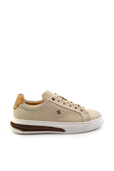 Bambi Beige Leather Men's Sneaker E 01075574903