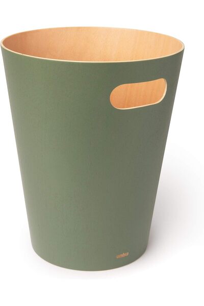Generic Woodrow 2 Gallon Modern Wooden Trash Can Wastebasket Or Recycling Bin...
