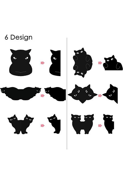 erorex 6 Pcs Magnetic Bookmarks Cat Book Markers Page Markers For Women Teachers Students Book Lovers