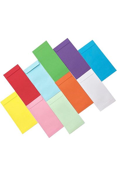 erorex Cash Envelopes For Budgeting Money Savings Challenges Small Colored Money Envelope Self Adhesive