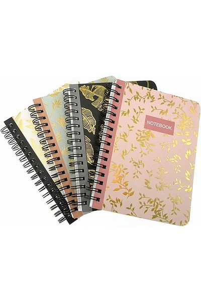 erorex 4 Pack A6 Spiral Notebook Journal Wirebound Ruled Sketch Book Notepad Diary Memo Planner A6 Size