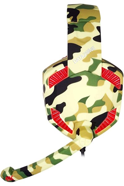 erorex سماعة ألعاب كوموفلاج، سماعة رأس بإضاءة ليد 3.5 مم، سماعة رأس ببجي، فورتنايت، بلاي ستيشن 4، ألعاب أونلاين