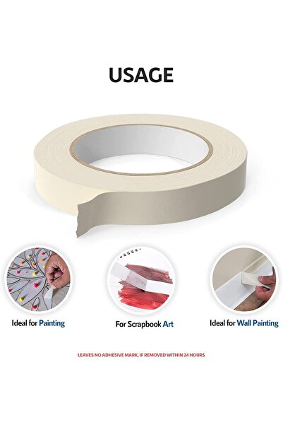 erorex Masking Tape 1 Inch X 20 Yards Strong Adhesive Tape For Painting Decorating Diy Home Office School