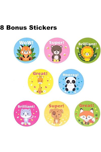 erorex Reward Stickers For Kids 500Pcs Reward Stickers For Teacher 8 Kinds Of Motivational Stickers