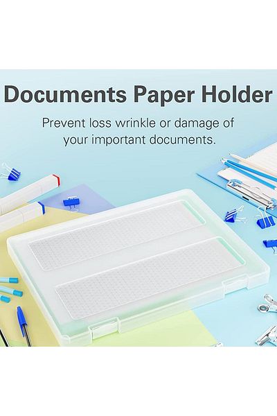erorex 2 Pcs Plastic Storage Bins With Latching Lids Clear Plastic Stackable Storage Box Office Supplies
