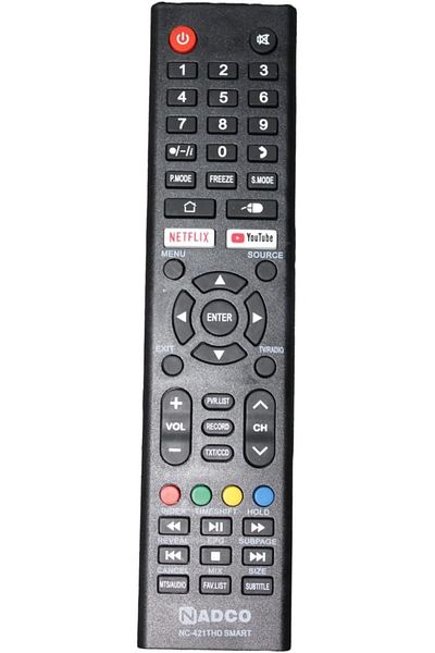 erorex جهاز تحكم عن بعد لتلفزيون LCD يعمل مع تلفزيون Dansat الذكي باللون الأسود