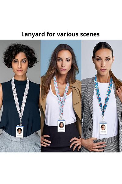 erorex 3Pcs Id Lanyards Strap Badge Lanyards For Nurse