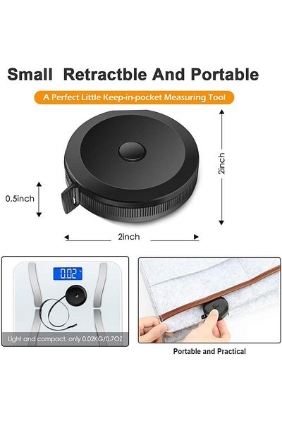 erorex Tape Measure Soft Retractable Body Tape Measure 1.5M Measurement Tape For Measuring Cloth Body