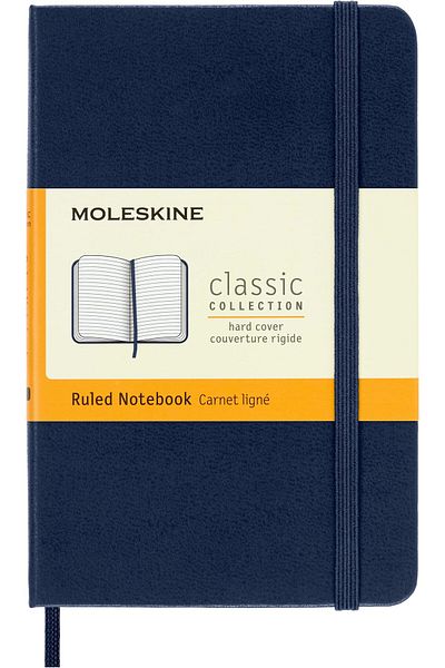 erorex Sapphire Blue Pocket Ruled Notebook Hard
