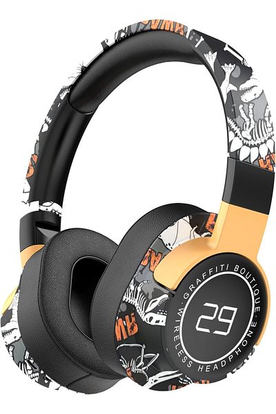 erorex Gray Game Headset 3.5Mm Camouflage Design Stereo Music Gaming Headphone With Mic Over Ear Headphone
