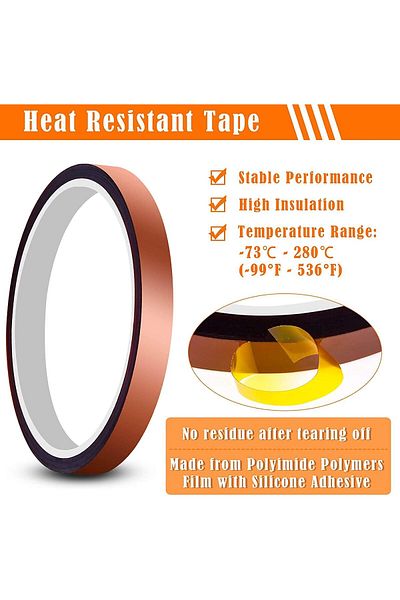 erorex Heat Tape For Heat Press Heat Transfer Tape Heat Resistant High Temperature Tape For Heat Transfer