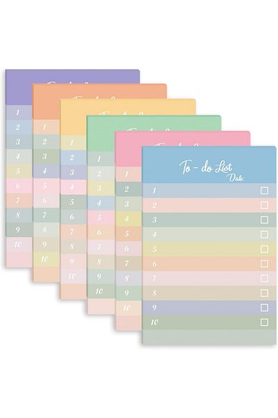 erorex To Do List Sticky Notes 4 X 6 Inches 300 Sheets 6 Pack