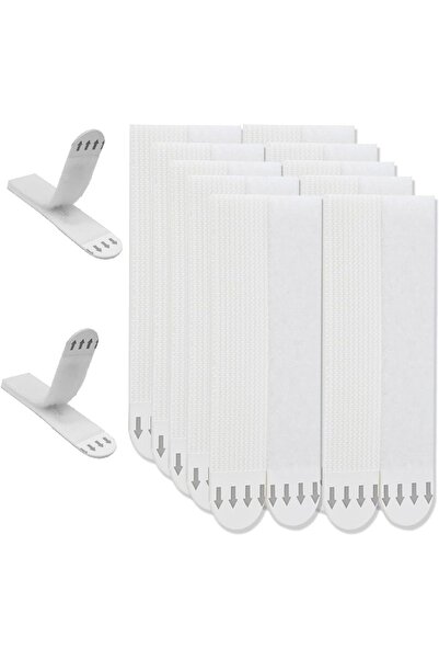 Generic 24 زوجًا من أشرطة الخطاف والحلقة القابلة للإزالة، شريط تعليق الصور، ش...