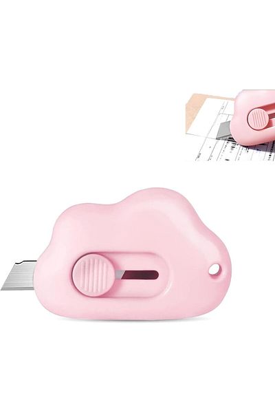 erorex Box Cutter Mini Portable Box Cutter Plastic Letter Opener Diy Small Retractable Utility Knife