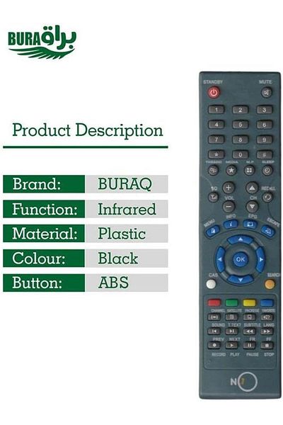 erorex Remote Control For Tcl Smart Lcd Led Tv Black