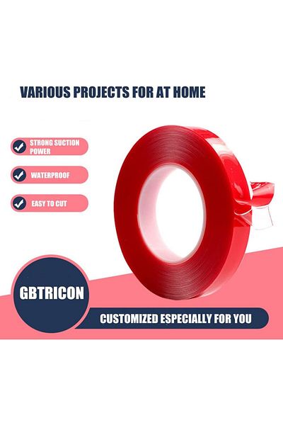erorex 3M Heat Resistant Acrylic Double Sided Adhesive Tape Roll Clear Sticker For Car Cell Phone Repair