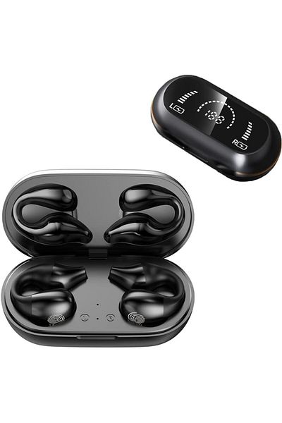 erorex Ear Clip Headphones Ear Clip Bluetooth Painless Wireless Open Ear Clip On Earbuds Connecting Dual