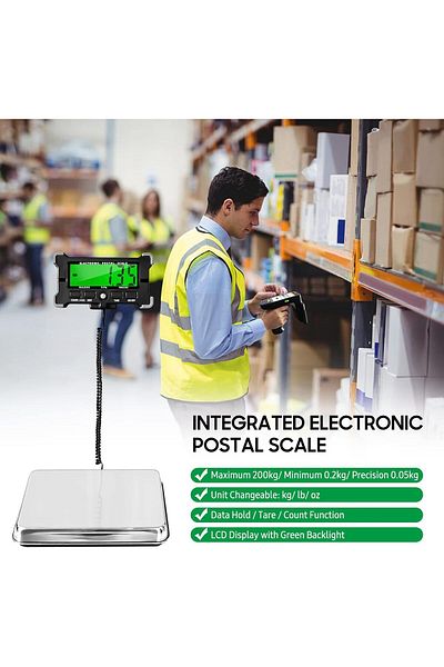erorex Postal Scale Electronic Postal Scale 0.05Kg Precision Integrated With Lcd Backlight Display