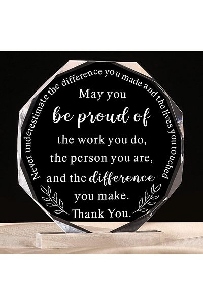 erorex Coworker Gift Acrylic Thank You Gift Employee Appreciation Gift For May You Be Proud Of The Work